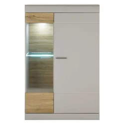 Online Wohnen Highboard in Hellgrau & Zinneiche NB - Lioscas