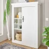 Best Wohnen Highboard in weißer Holzoptik Pinie - Liancos
