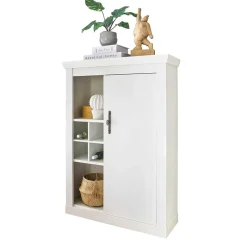 Best Wohnen Highboard in weißer Holzoptik Pinie - Liancos