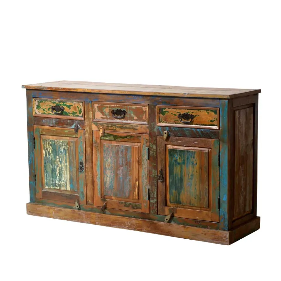 Wohnen Highboard Jamaica im Shabby Chic Design