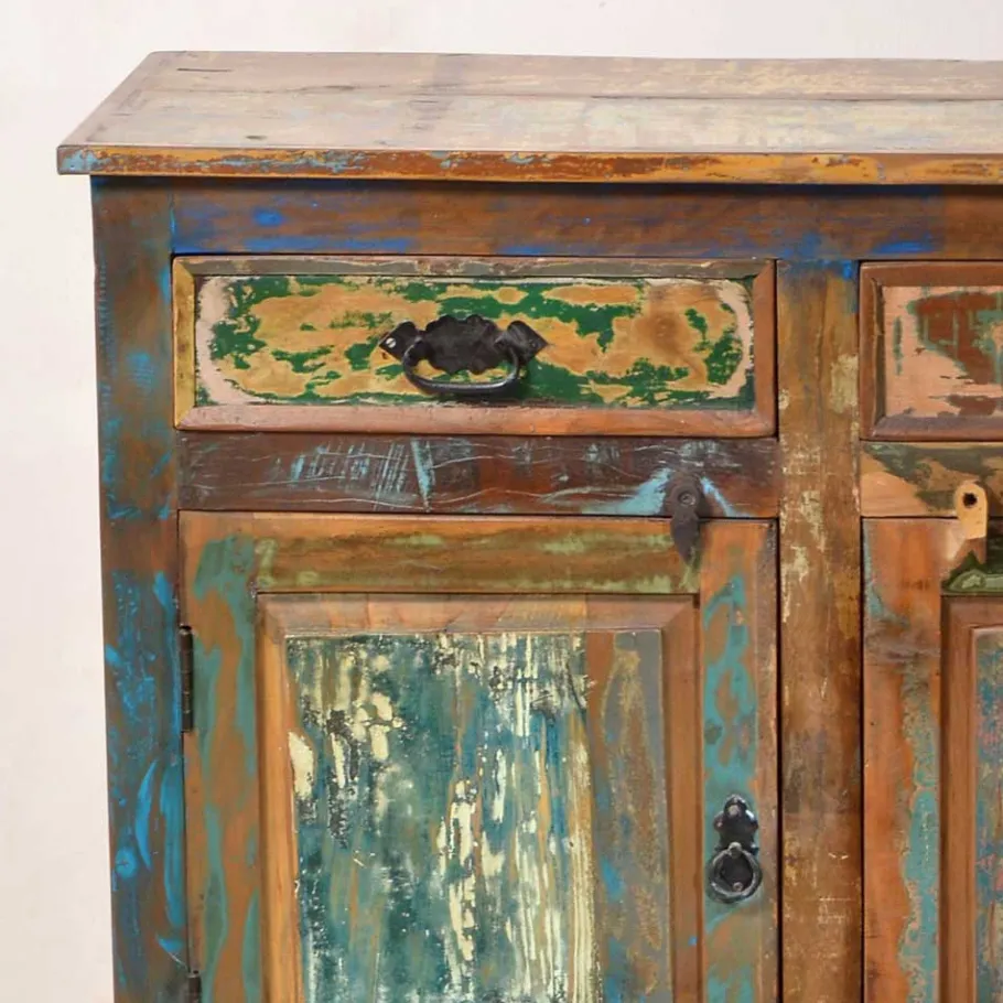 Wohnen Highboard Jamaica im Shabby Chic Design