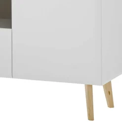 Online Wohnen Highboard mit Glas im Skandi Design - Ginko