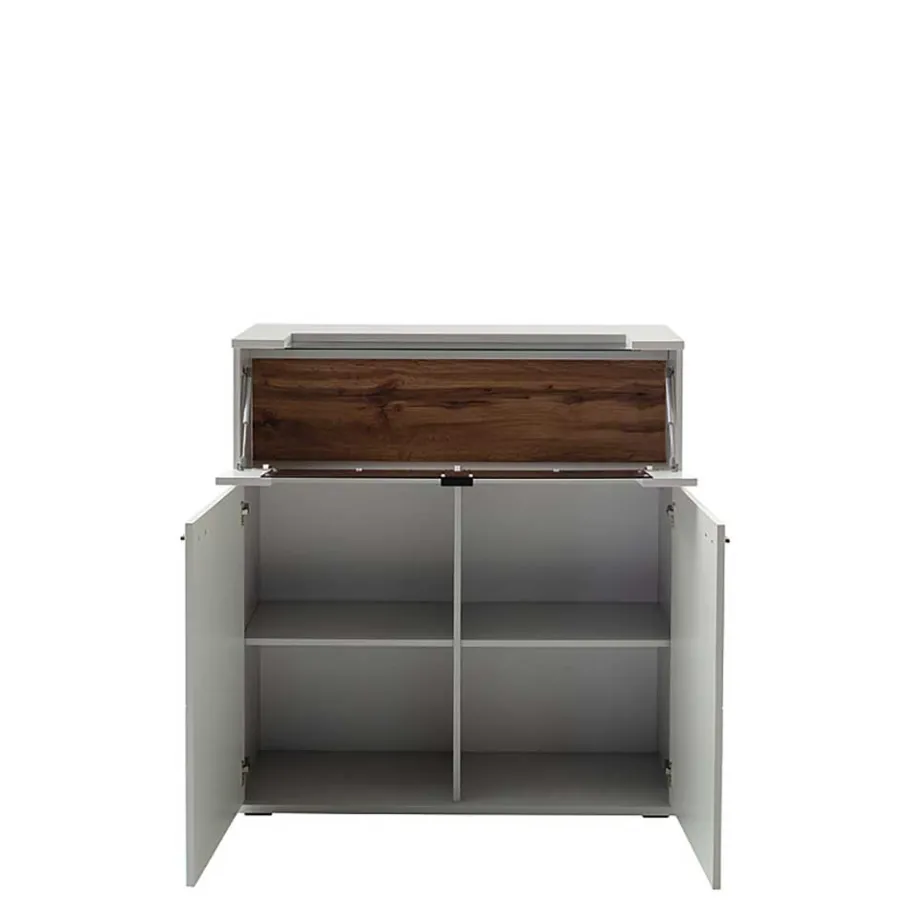 Hot Wohnen Highboard mit Glas Klappe & zwei Türen - Apulco
