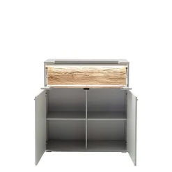 Hot Wohnen Highboard mit Glas Klappe & zwei Türen - Apulco