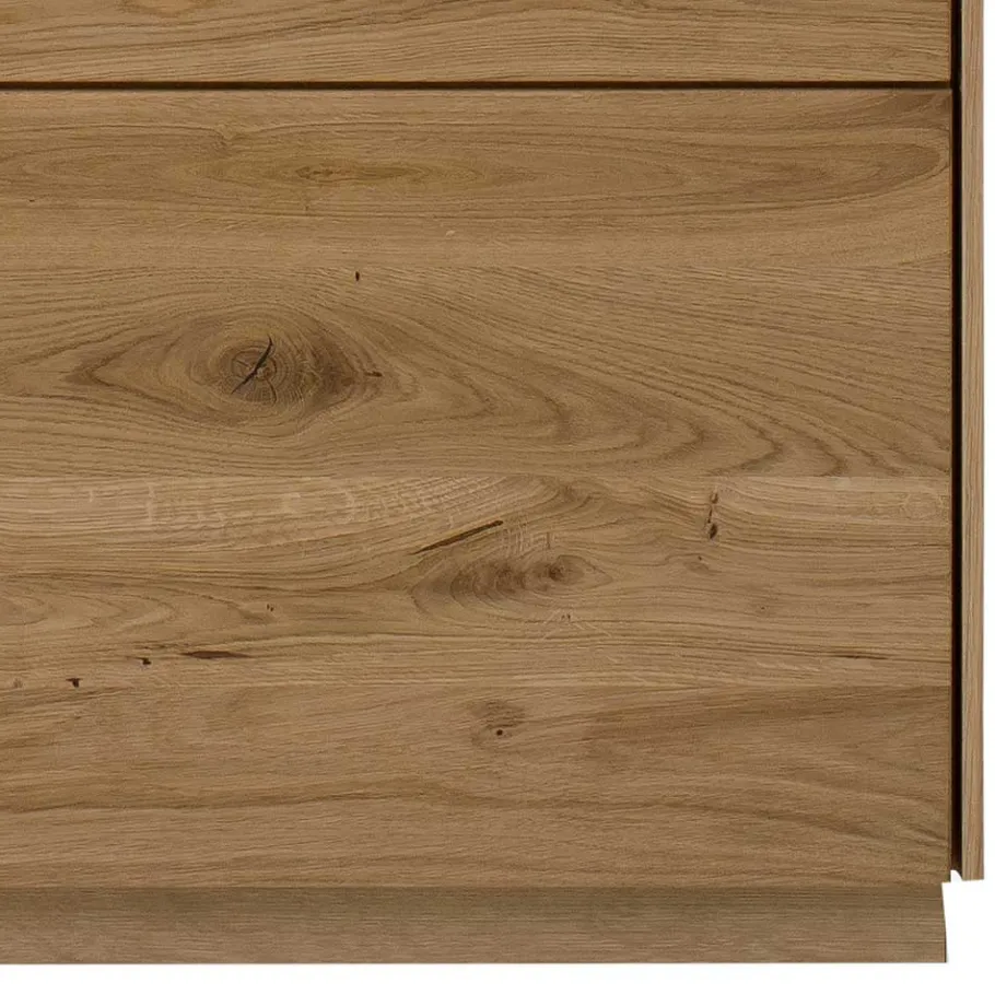 Sale Wohnen Highboard mit Glaseinsatz aus Wildeiche massiv - Millena