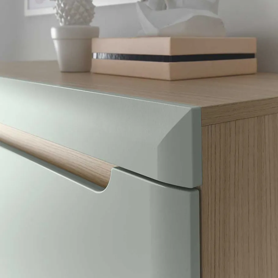 Clearance Wohnen Highboard mit Glaseinsatz - Armina