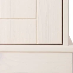 Sale Wohnen Highboard Vitrine in Weiß und Kiefer Honig - Zentra