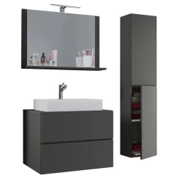 Hot Wohnen Hänge-Badezimmermöbel modern - Luzern (dreiteilig)