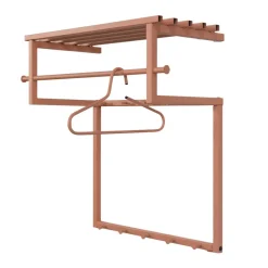 Discount Wohnen Hängende Garderobe in Terracotta - Onesty