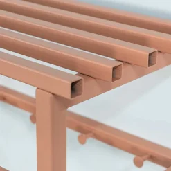 Discount Wohnen Hängende Garderobe in Terracotta - Onesty