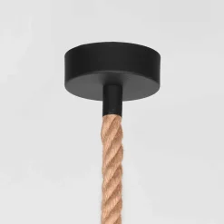 New Wohnen Hängende Industrial Lampe in Schwarz Metall - Rock
