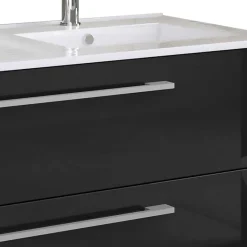 Discount Wohnen Hängender Doppel-Waschplatz Set - Vinkoja (zweiteilig)