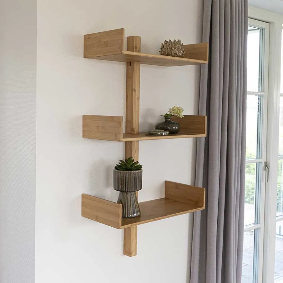 Outlet Wohnen Hängendes Designregal mit drei Ablagen - Jefferson