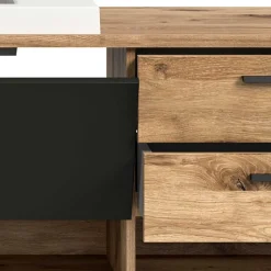 Discount Wohnen Hänge-Waschbeckenschrank mit Aufsatzbecken - Steikun