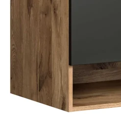Discount Wohnen Hänge-Waschbeckenschrank mit Aufsatzbecken - Steikun