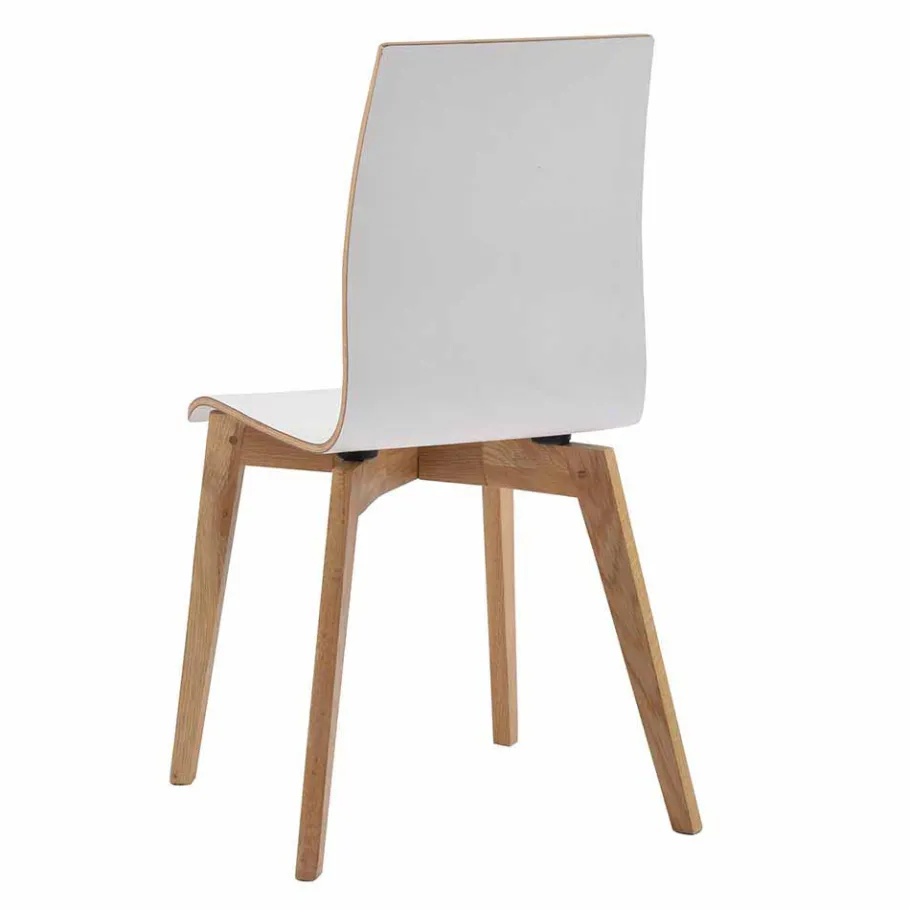 Clearance Wohnen Hochdrucklaminat Stuhl in Weiß - Sonda (2er Set)