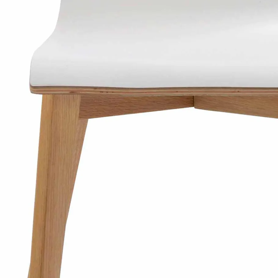Clearance Wohnen Hochdrucklaminat Stuhl in Weiß - Sonda (2er Set)
