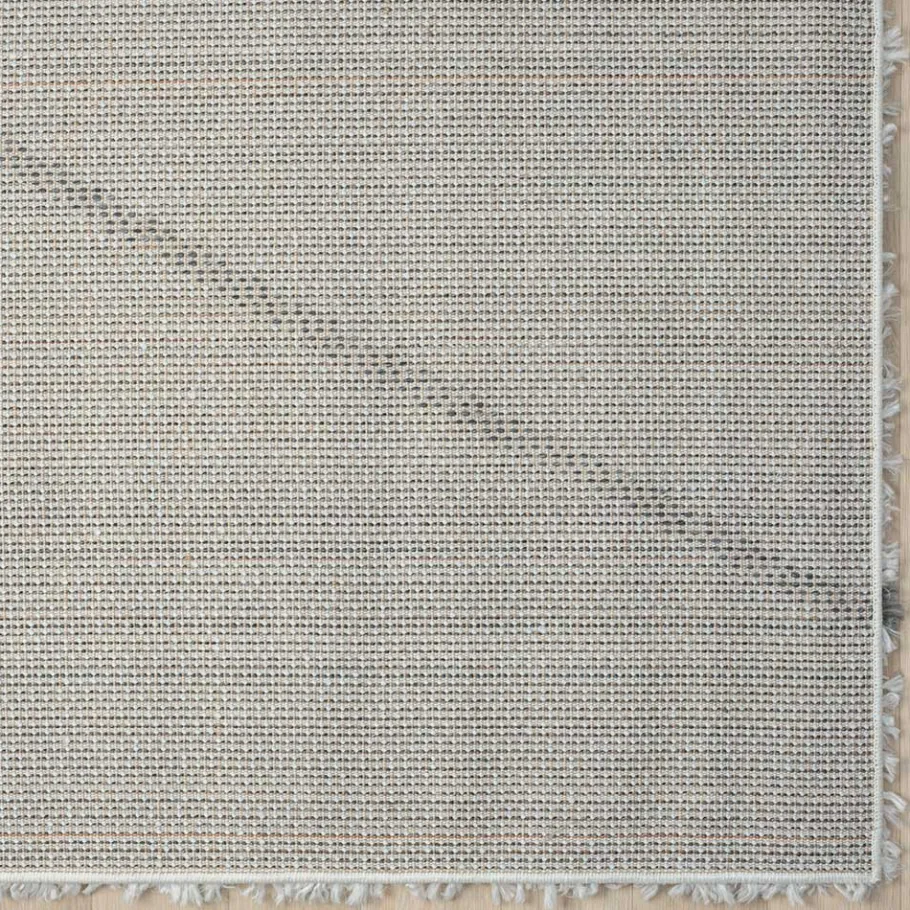 Online Wohnen Hochflor Teppich in Creme und Schwarz - You