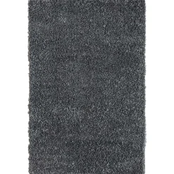 Wohnen Hochflor Teppich in dunklem Grau - Bescion