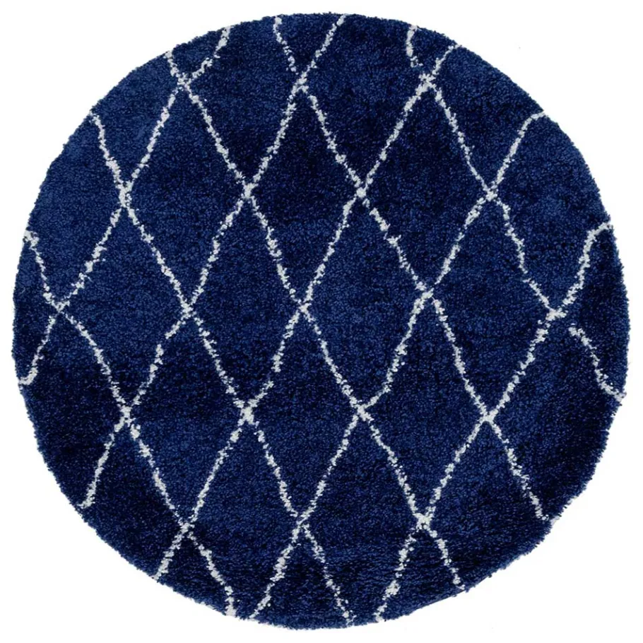 New Wohnen Hochflor Teppich mit Rautenmuster - Pius