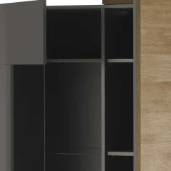 Sale Wohnen Hochglanz Highboard mit Glas - Eracosta