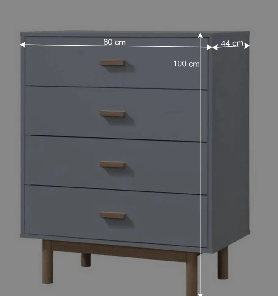 Best Wohnen Hochkommode - zweifarbiger Scandi Chic - Caldaro