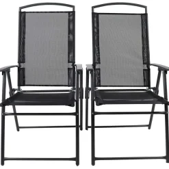 Discount Wohnen Hochlehner Gartenstühle klappbar - Alcamo (2er Set)