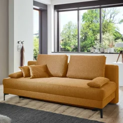 Clearance Wohnen Hochwertige Klappcouch in hellem Braun - Heavens
