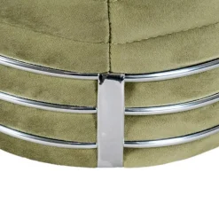 Clearance Wohnen Hocker in Schwarz und Oliv Grün und Silber - Egeta