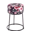 Hot Wohnen Hocker mit Samt Rosen Motiv - Henrics