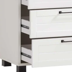 Outlet Wohnen Hohe Kommode mit Fach & vier Schubladen - Goliat