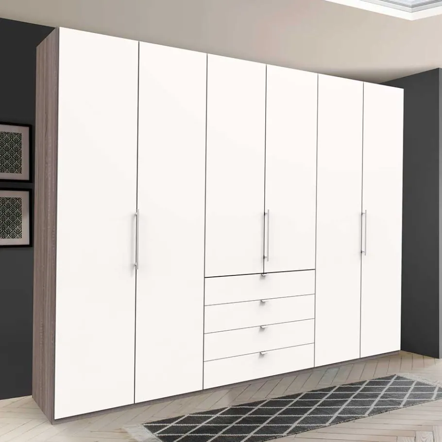 Clearance Wohnen Hoher Kleiderschrank mit 3 Falttüren - Tivierto