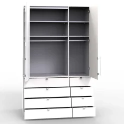 New Wohnen Hoher Schlafzimmer Schrank in Braun - Sitanio