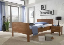 Clearance Wohnen Hohes Bett Florentina aus Buche Massivholz