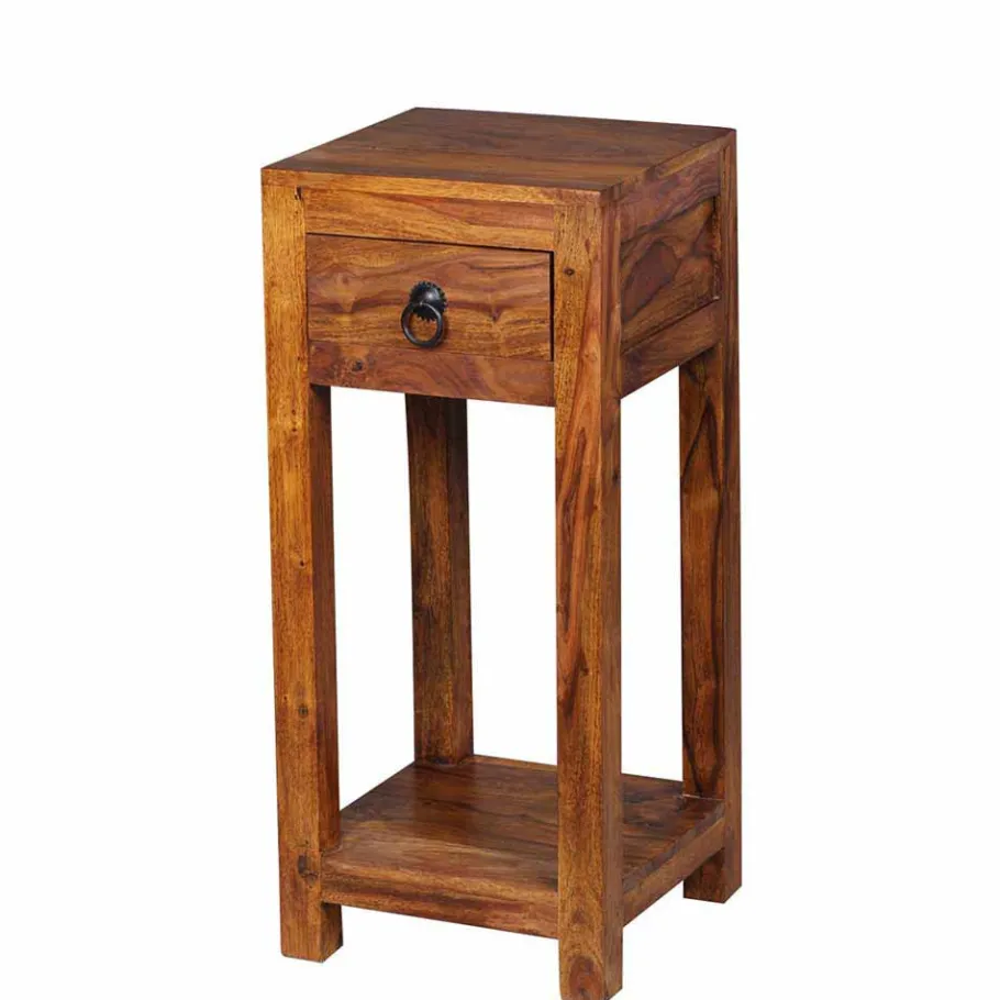Wohnen Holz Blumenständer Hoslo mit Schublade