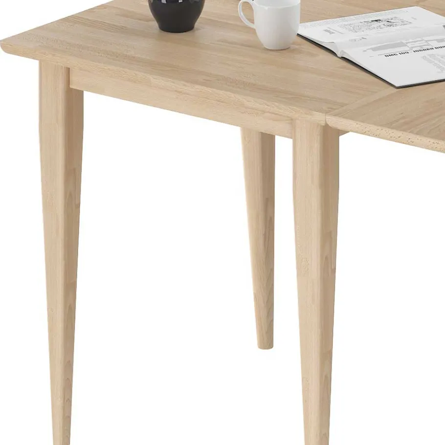 Discount Wohnen Holz Küchentisch mit Klappe aus Eiche - Emplova