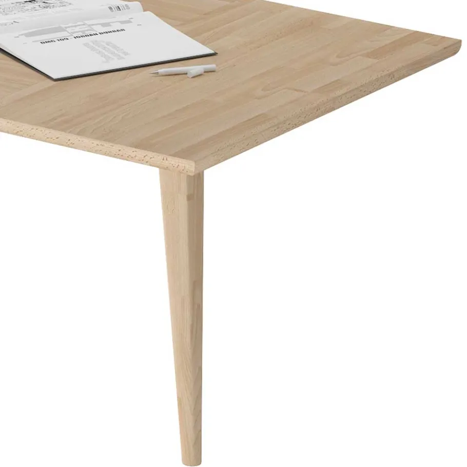 Discount Wohnen Holz Küchentisch mit Klappe aus Eiche - Emplova