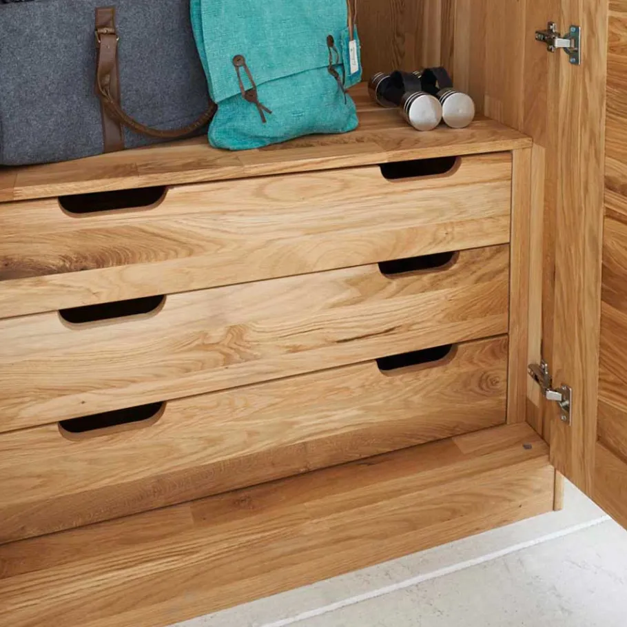 Sale Wohnen Holz Kleiderschrank Cranos aus Wildeiche