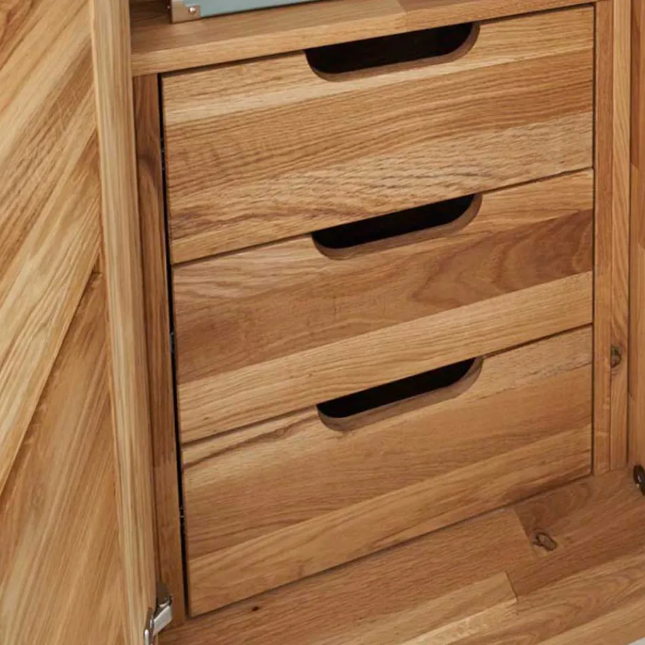 Sale Wohnen Holz Kleiderschrank Cranos aus Wildeiche