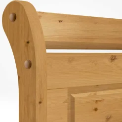 Sale Wohnen Holzbett Corabia mit Nachtkommoden (dreiteilig)
