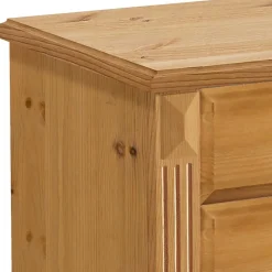 Sale Wohnen Holzbett Corabia mit Nachtkommoden (dreiteilig)
