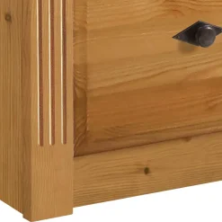 Sale Wohnen Holzbett Corabia mit Nachtkommoden (dreiteilig)