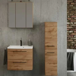 Best Wohnen Holzdekor Badausstattung Möbel - Arazony (dreiteilig)