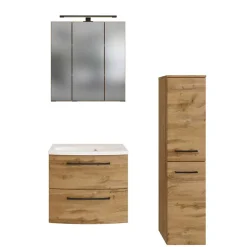 Best Wohnen Holzdekor Badausstattung Möbel - Arazony (dreiteilig)