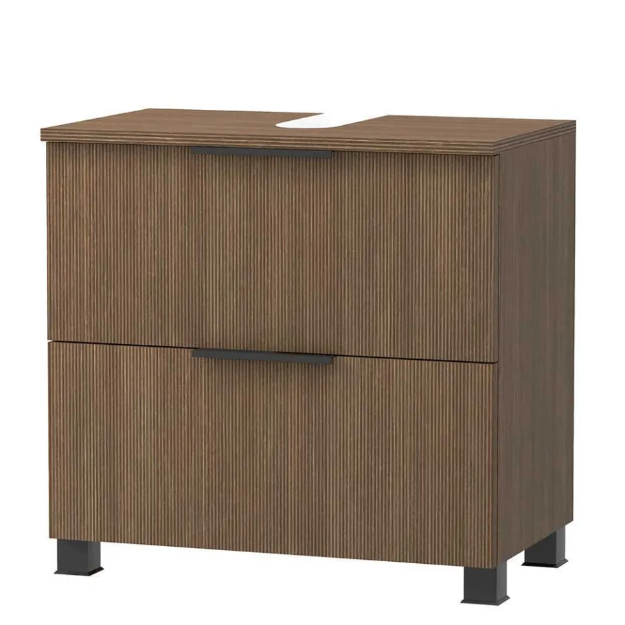 New Wohnen Holzdekor Badausstattung Set - Ucaida (vierteilig)