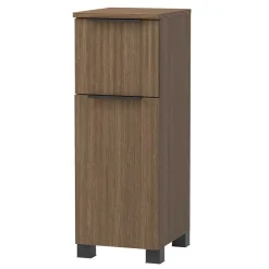 Best Wohnen Holzdekor Badeinrichtung in Eiche Dunkel - Ucaida (vierteilig)