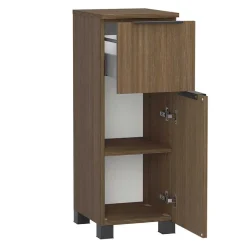 Best Wohnen Holzdekor Badeinrichtung in Eiche Dunkel - Ucaida (vierteilig)