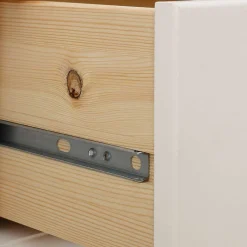 Outlet Wohnen Holzkommode in Cremefarben gewachst - Rospus