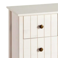 Outlet Wohnen Holzkommode in Weiß gewachst - Cilao