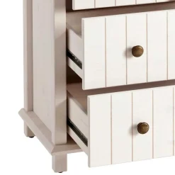 Outlet Wohnen Holzkommode in Weiß gewachst - Cilao